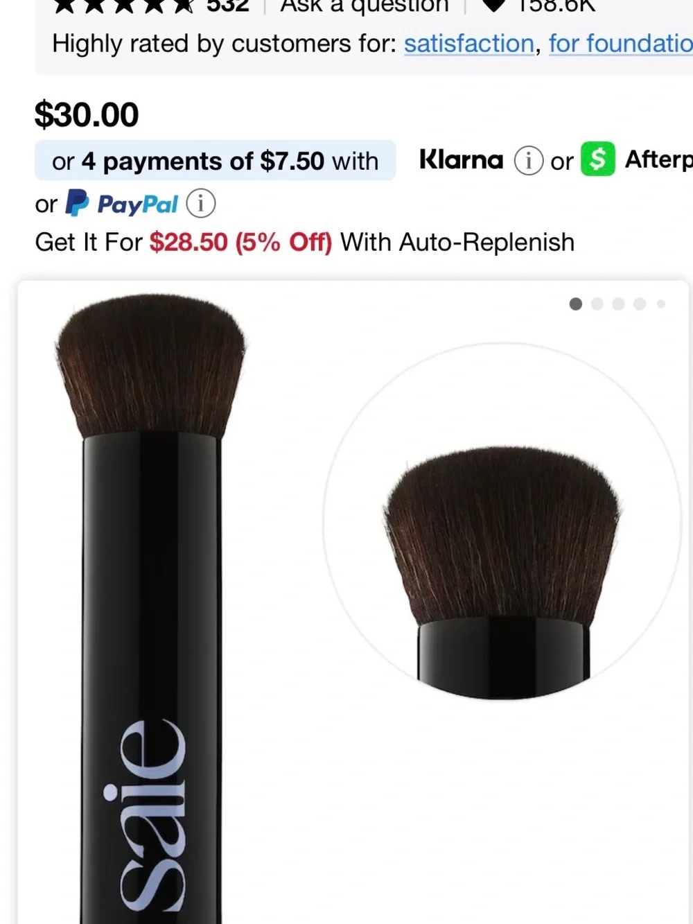 Saie Complexion brush.